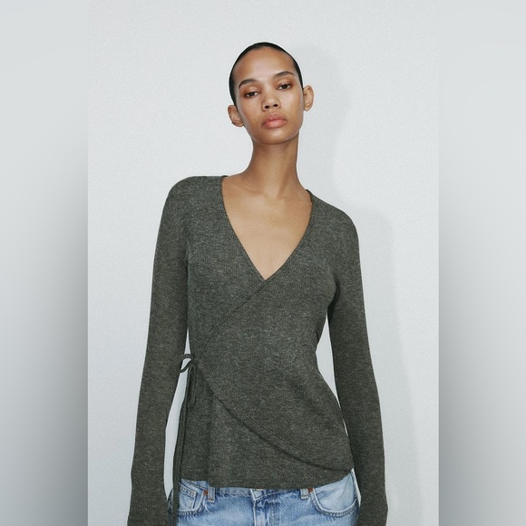 Zara Sweaters - NWT ZARA Soft Wrap Top